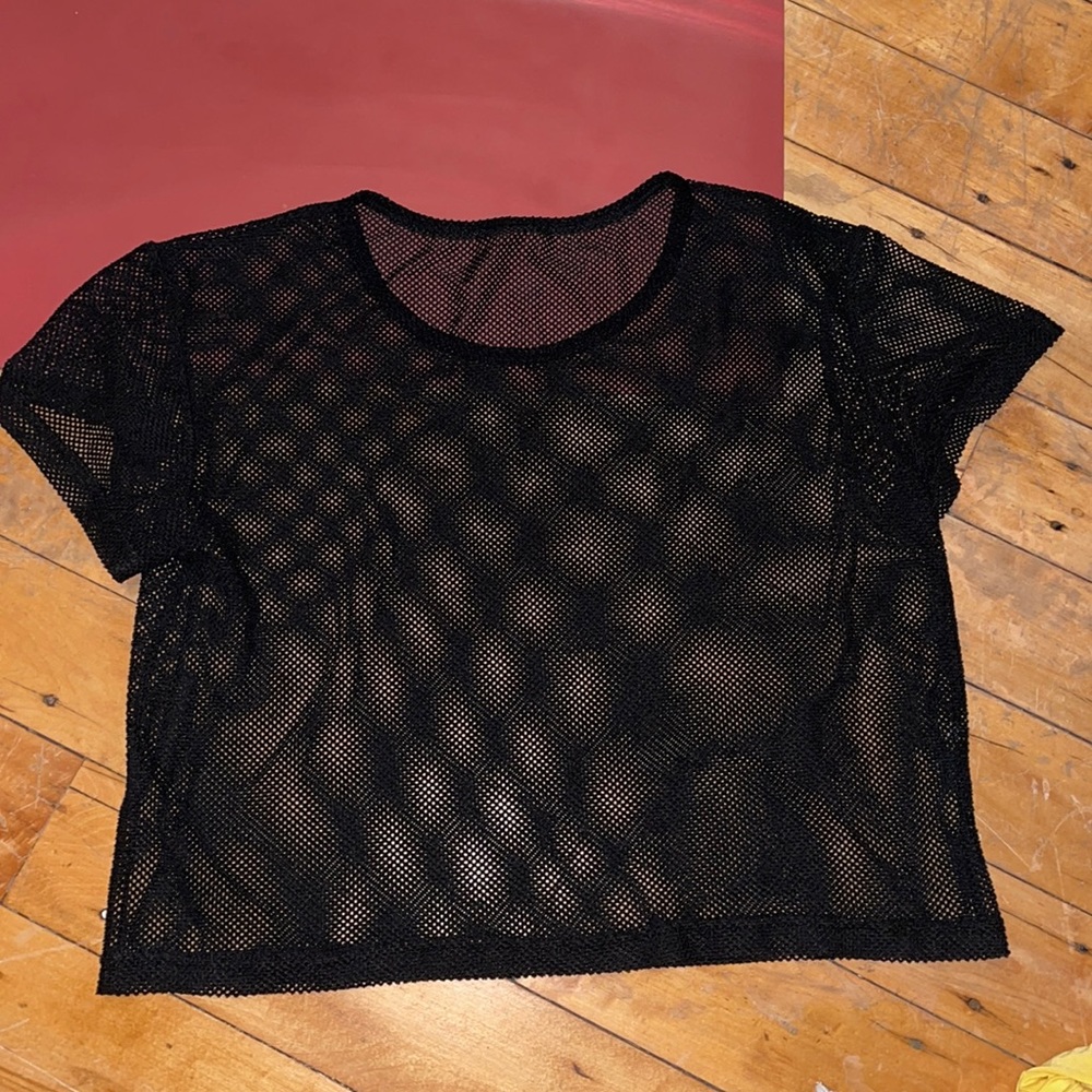 see through black shirt